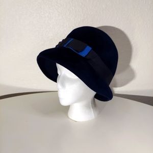 Valerie Modes Vintage Navy Blue Hat